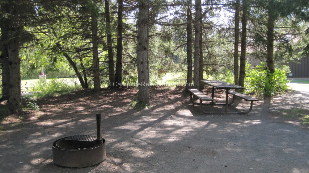Campsite 18e in Moose Lake State Park Campground at Moose Lake State